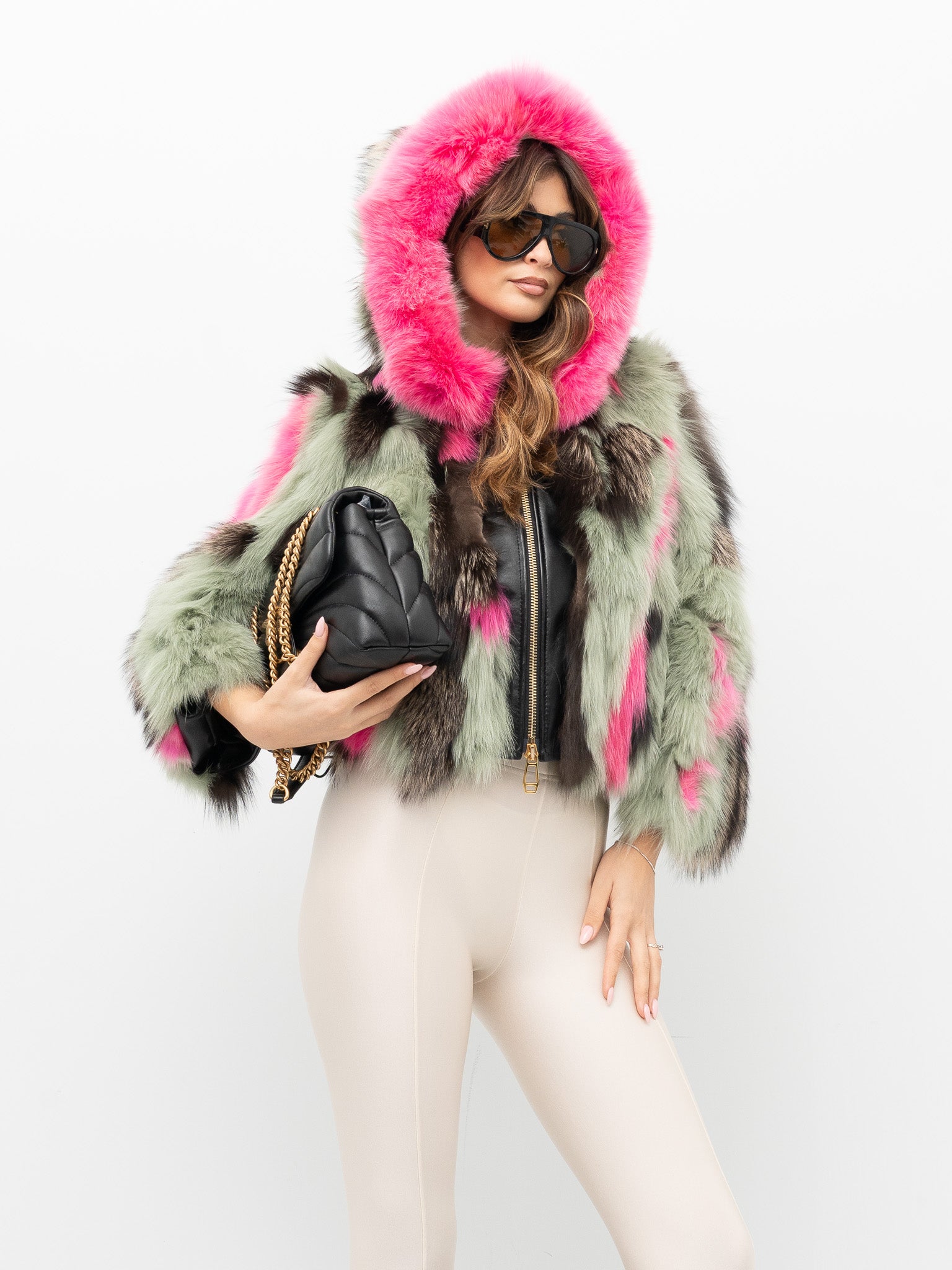 YES LONDON FUR COAT LC50019
