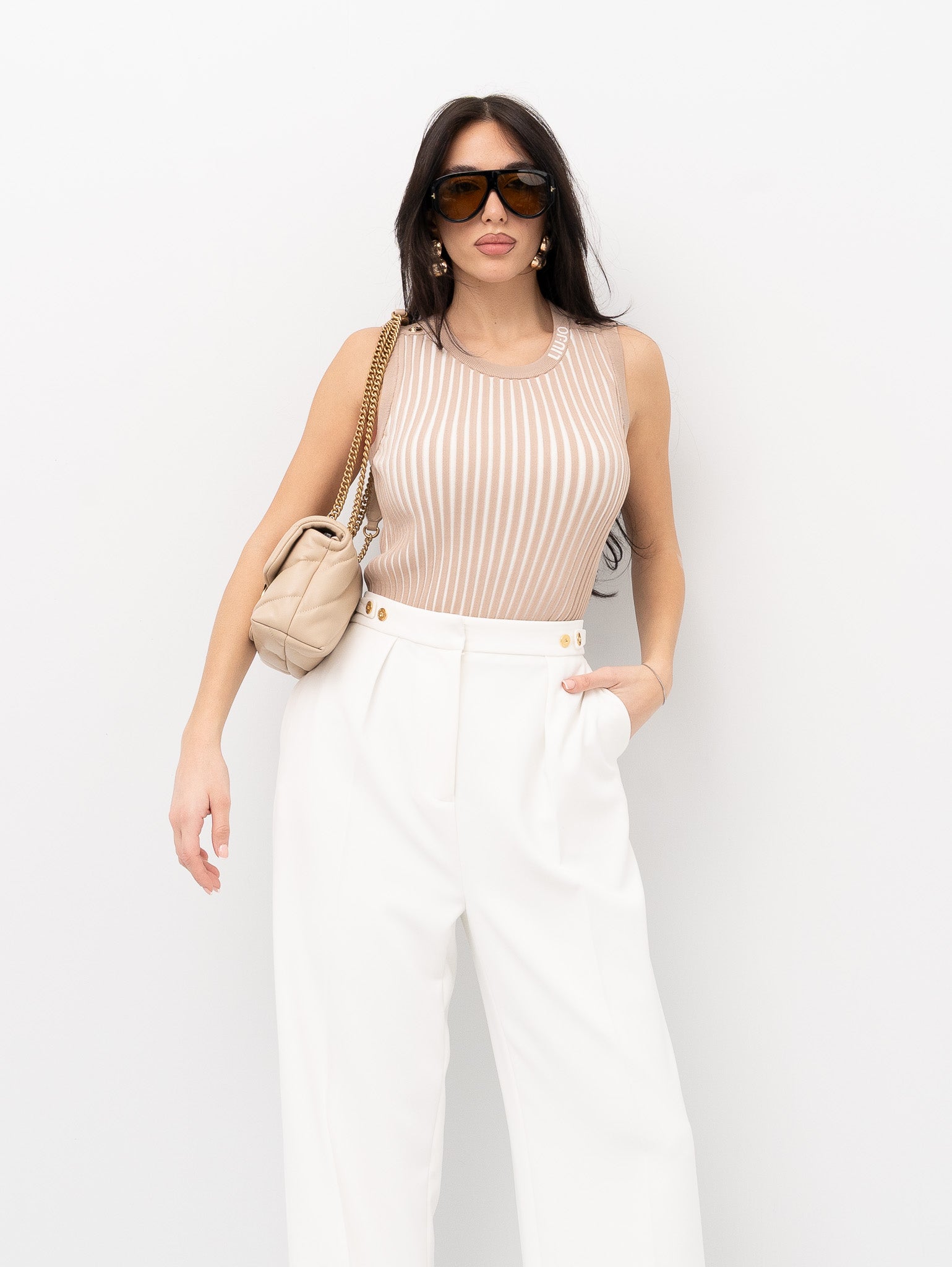 CAMISETA SIN MANGAS LIU JO TA6064MS55N