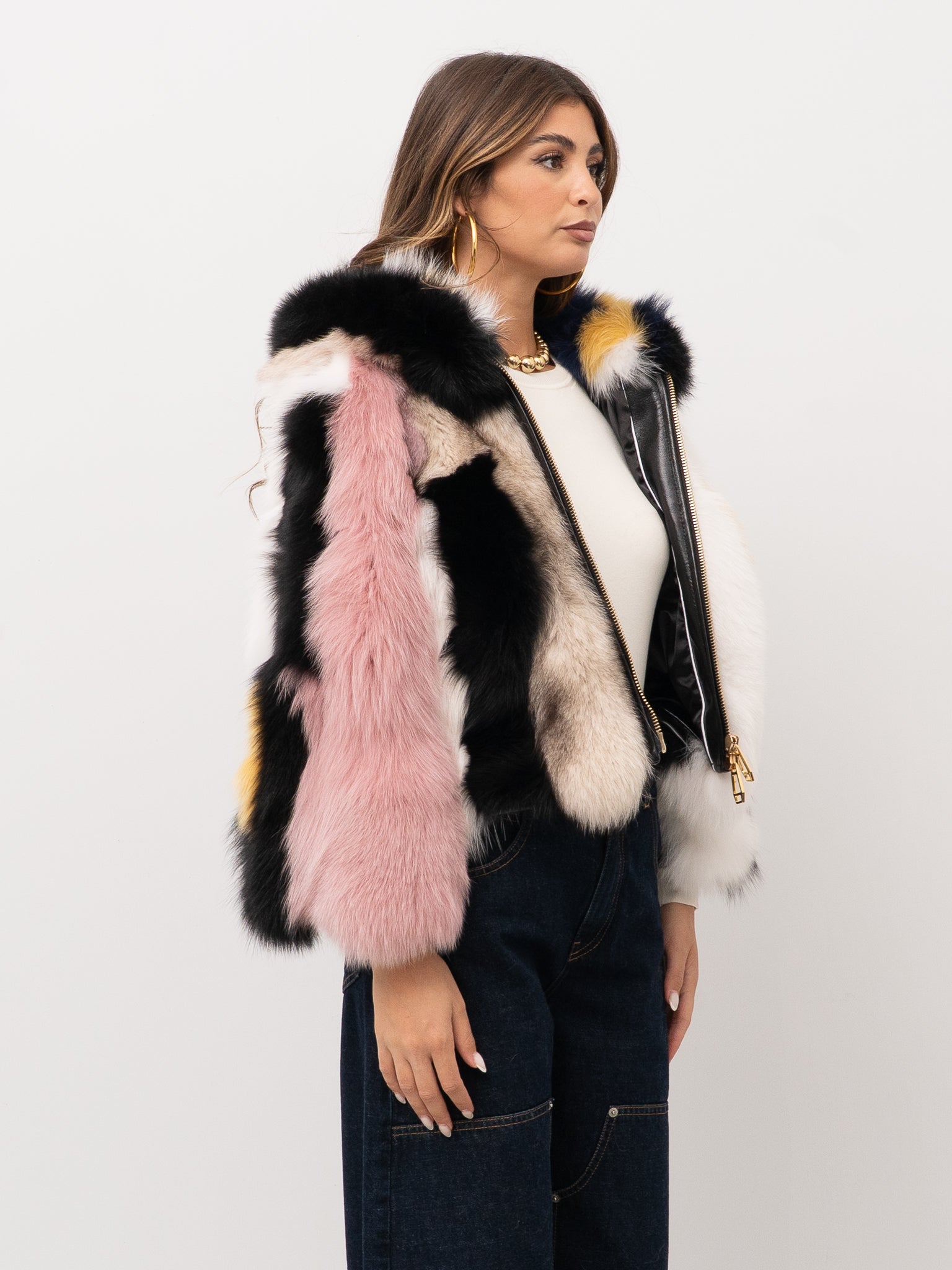 YES LONDON FUR COAT LC50015