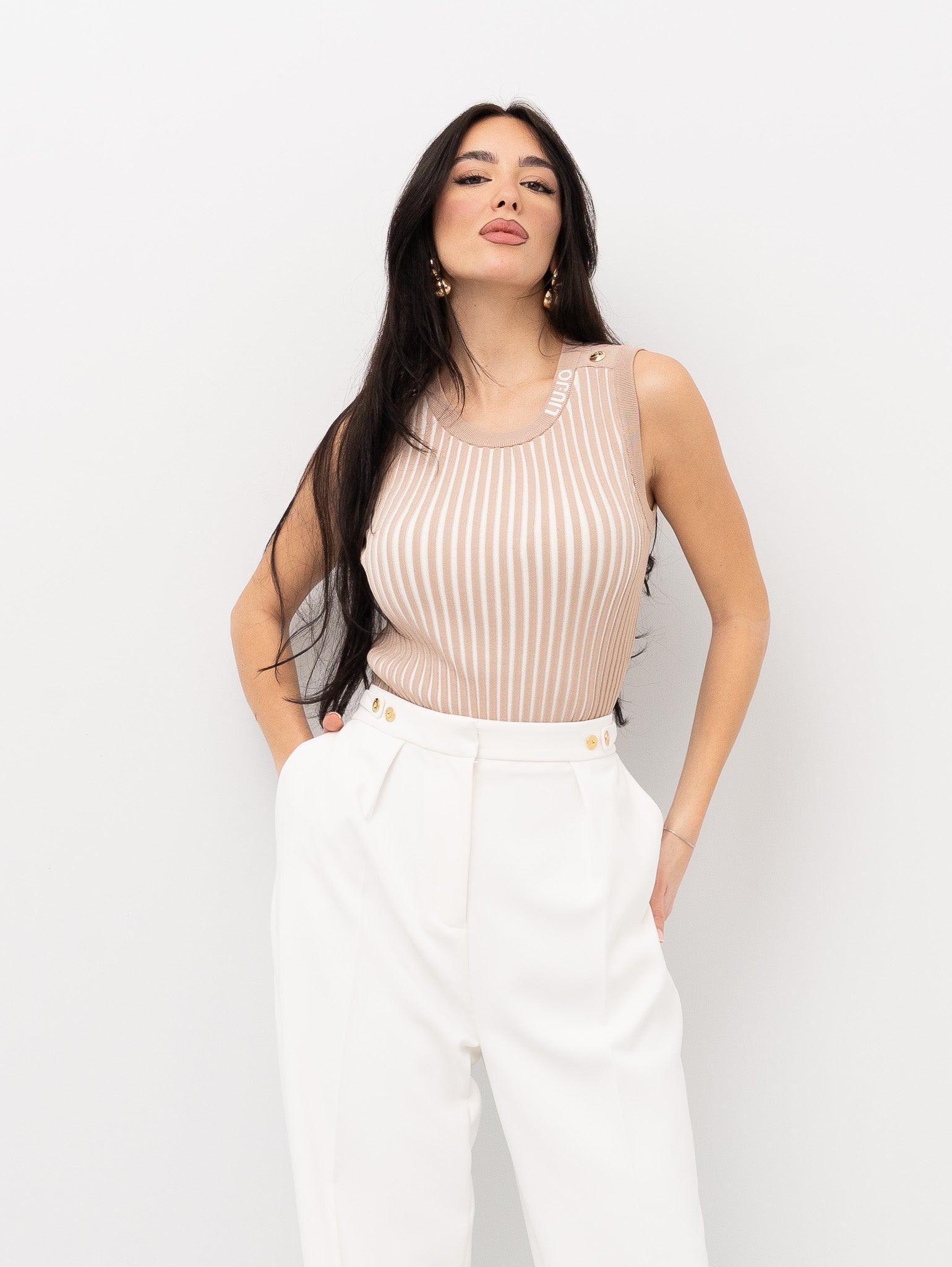 CAMISETA SIN MANGAS LIU JO TA6064MS55N