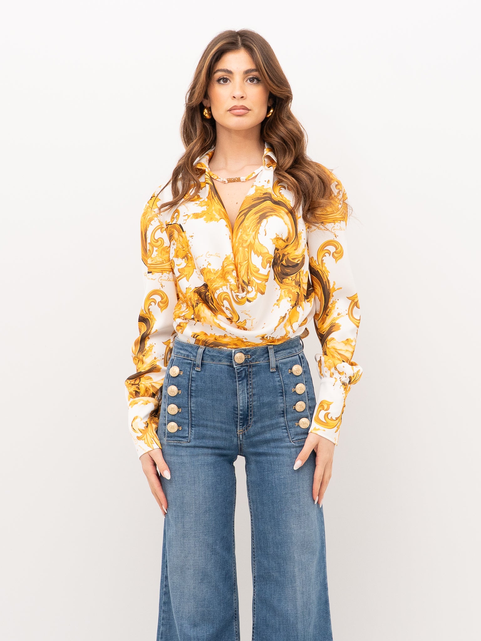 BLUSA VERSACE JEANS COUTURE 80HAL212 NS820