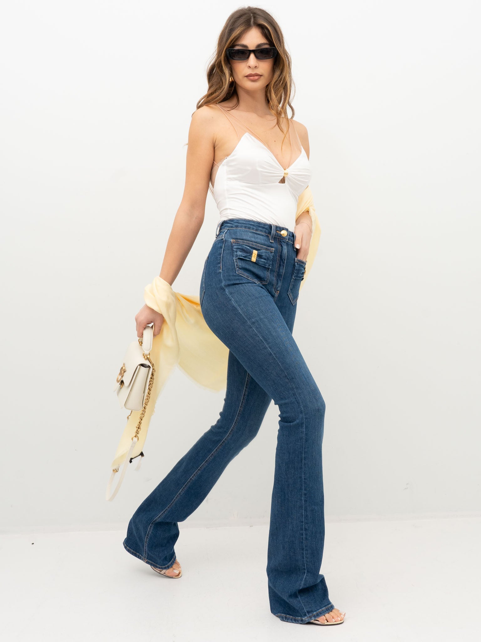 パンツ ELISABETTA FRANCHI Women Straight Pants PJ88N51E2 BLUE JEANS ELISABETTA FRANCHI PJ88N51E2 – Niklo Boutique