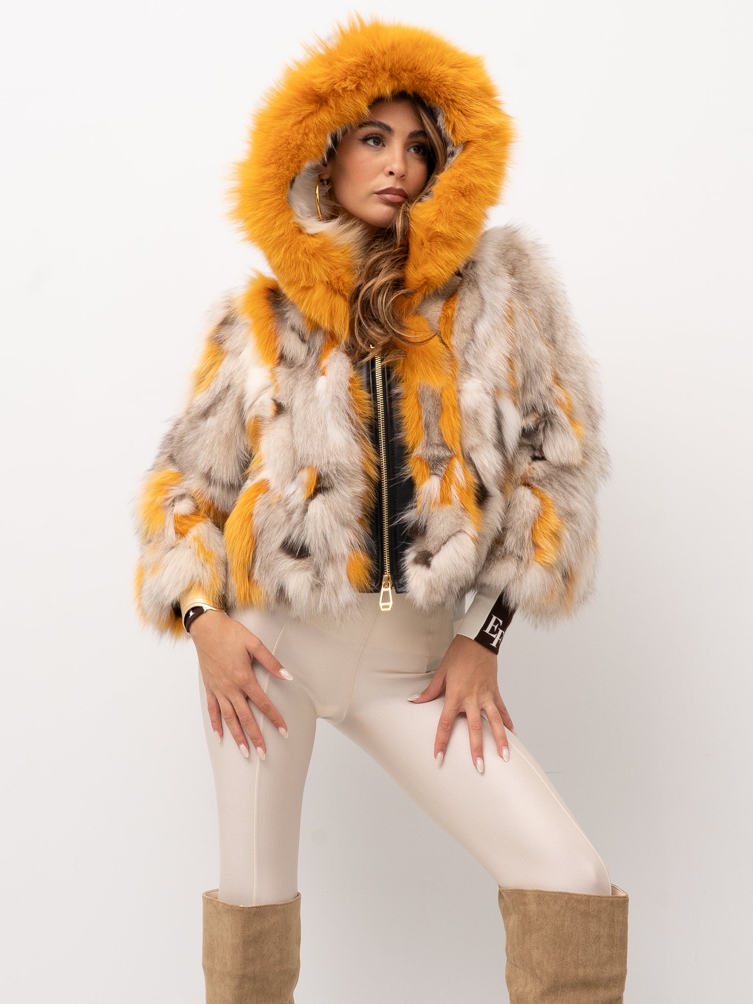 YES LONDON FUR COAT LC50018