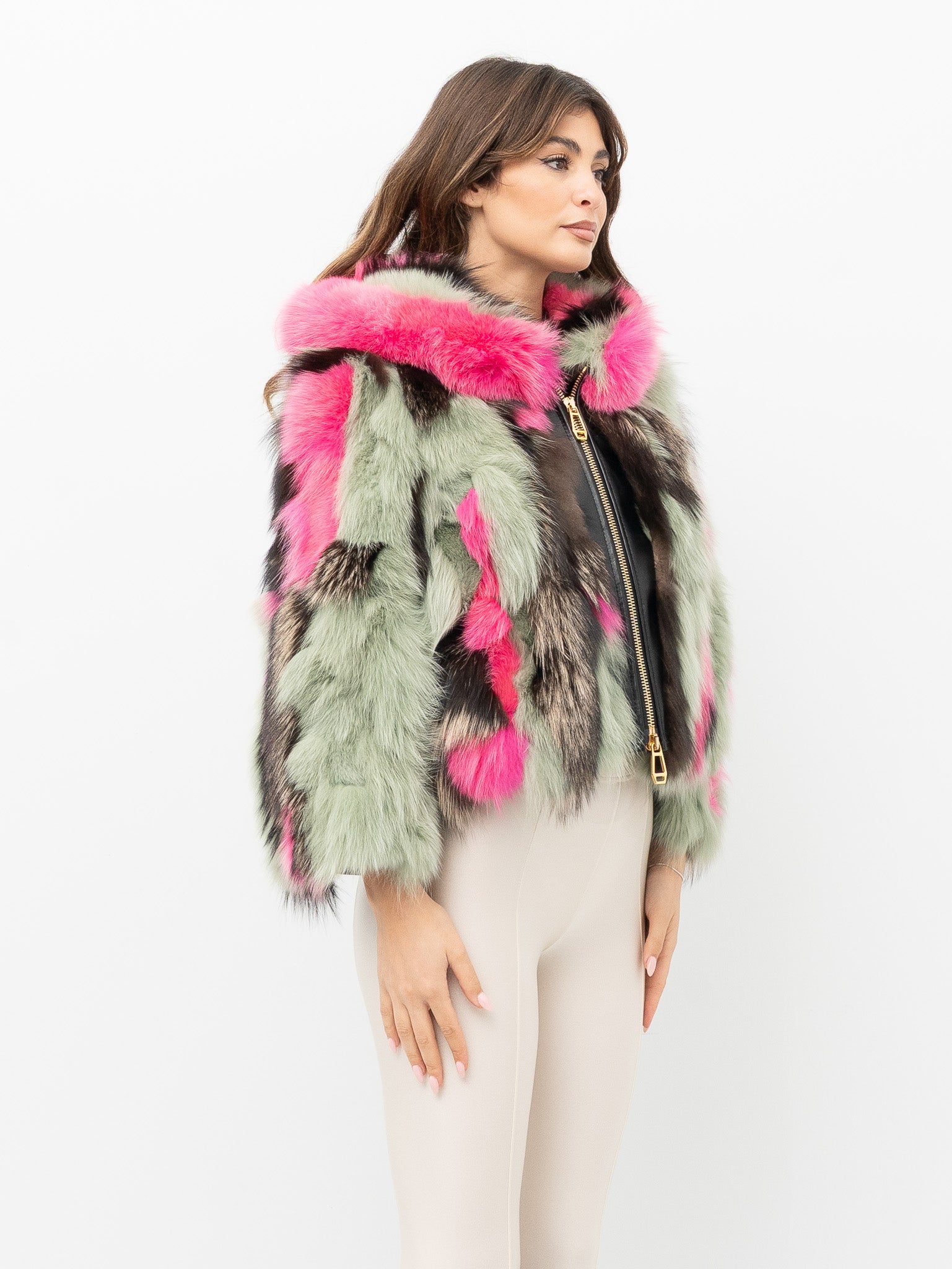 YES LONDON FUR COAT LC50019