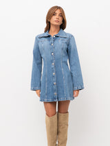 MYA ICON DENIM DRESS