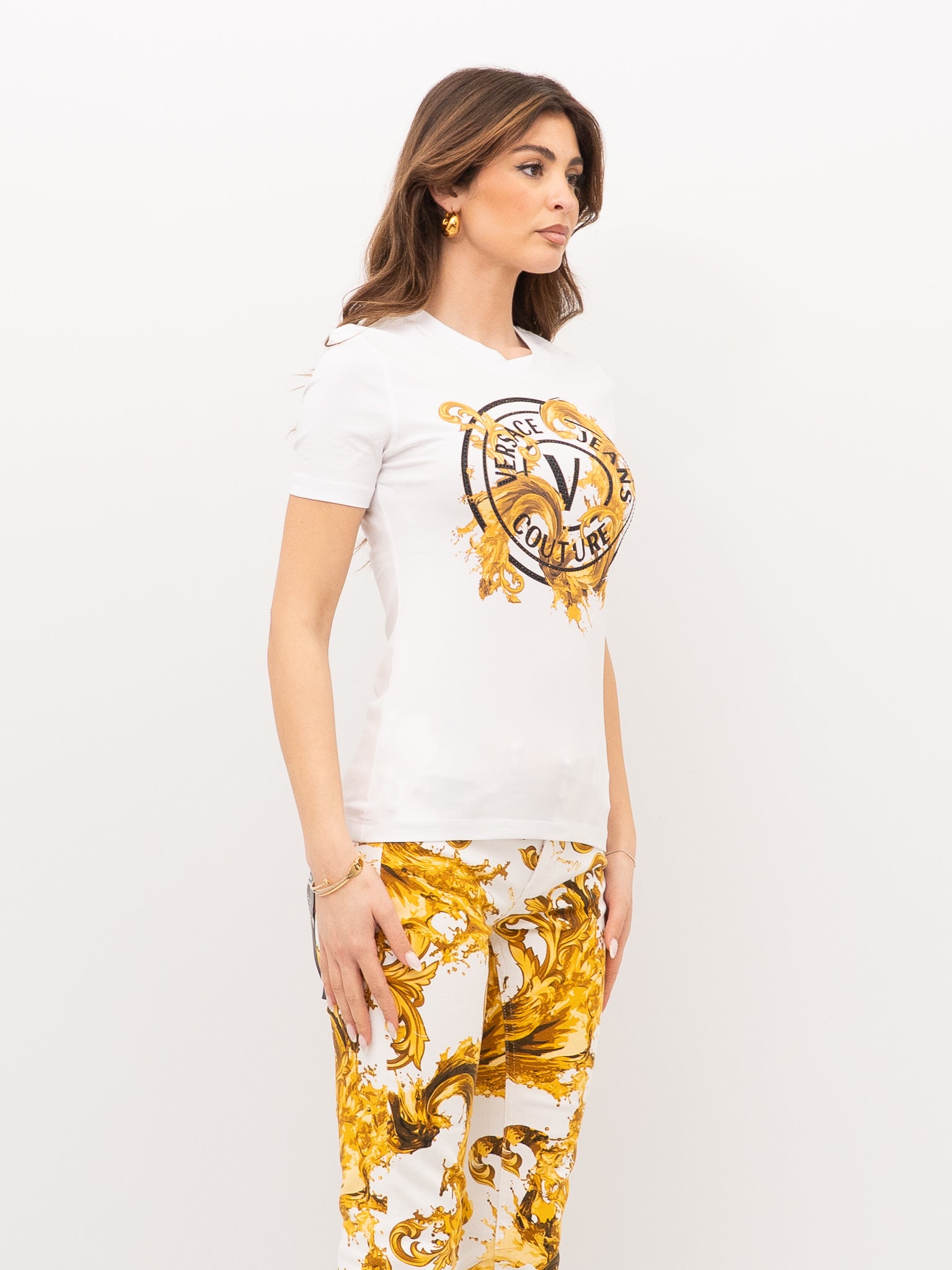 T-SHIRT VERSACE JEANS COUTURE 80HAHE01 CJ02E
