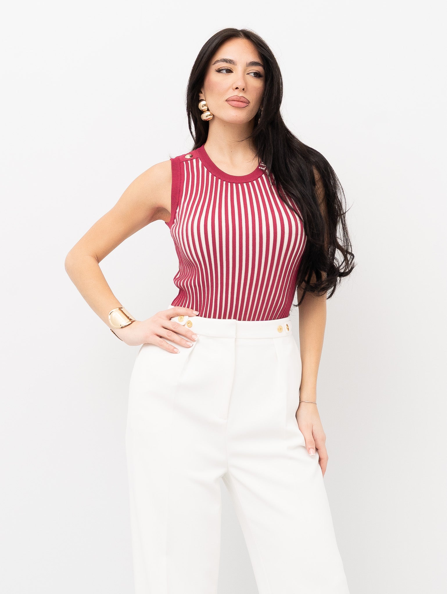 CAMISETA SIN MANGAS LIU JO TA6064MS55N