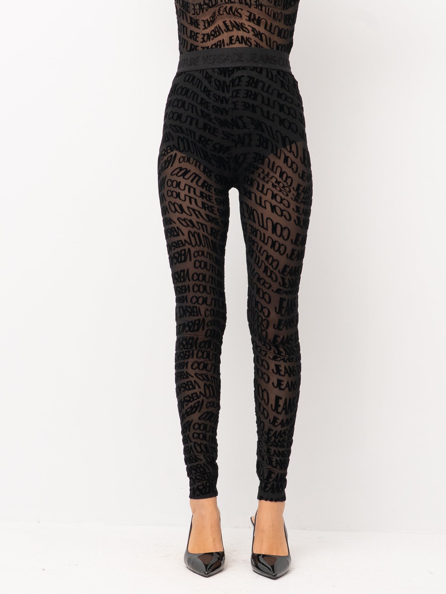 VERSACE JEANS COUTURE LEGGINGS 79HAC101 JS490
