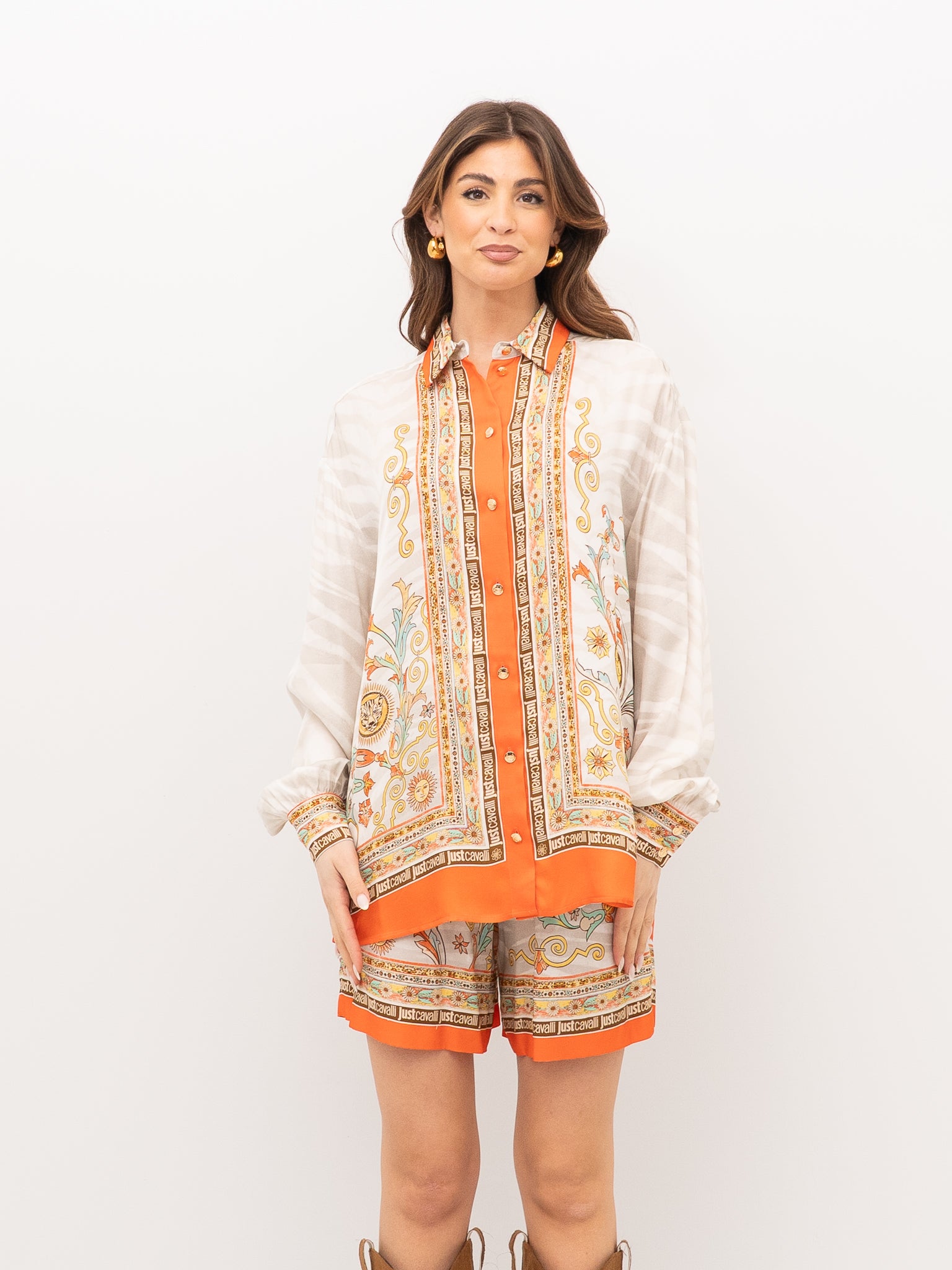 CAMISA JUST CAVALLI 80PAL2P6 NS843
